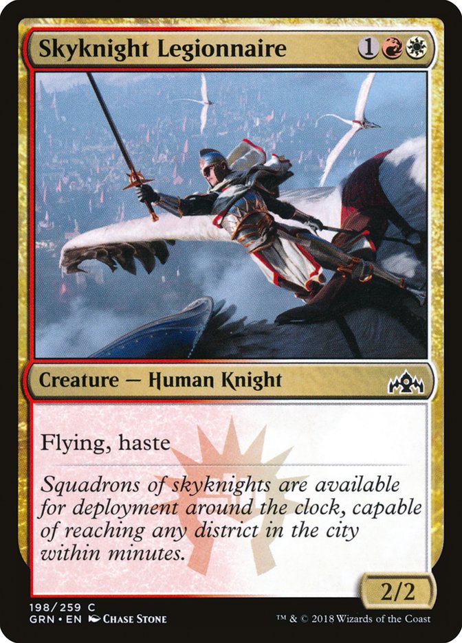 Skyknight Legionnaire – Common Magic: The Gathering card from Guilds of Ravnica (#198)