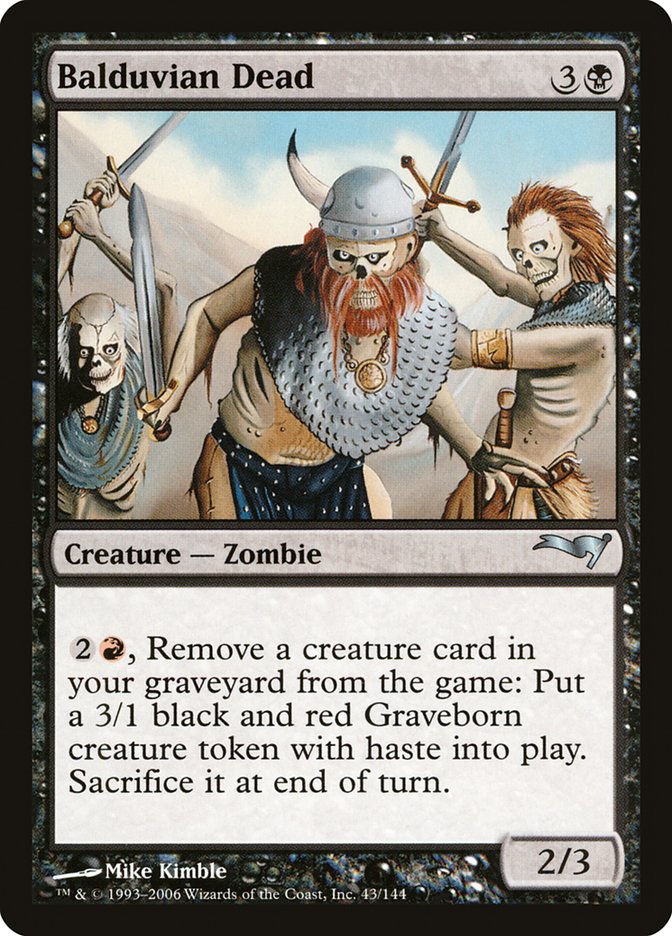 Balduvian Dead – Uncommon Magic: The Gathering card from Coldsnap Theme Decks (#43)