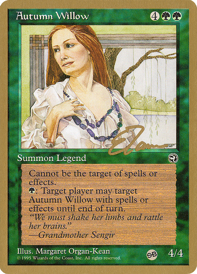 Autumn Willow – Rare Magic: The Gathering card from Pro Tour Collector Set (#et83sb)