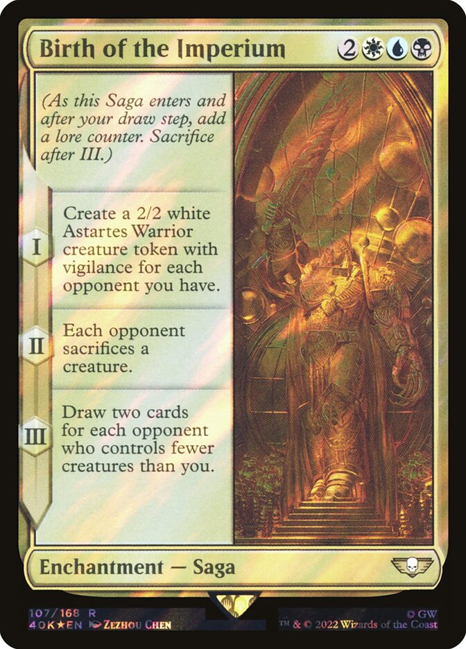 Birth of the Imperium – Rare Magic: The Gathering card from Warhammer 40,000 Commander (#107★)