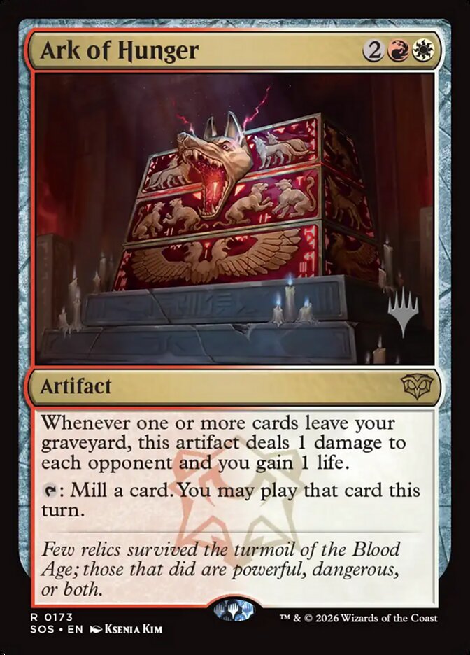 Ark of Hunger – Rare Magic: The Gathering card from Secrets of Strixhaven Promos (#173p)