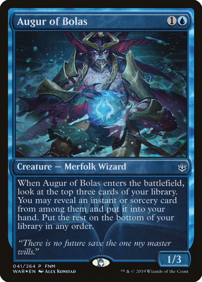 Augur of Bolas – Uncommon Magic: The Gathering card from War of the Spark Promos (#41)