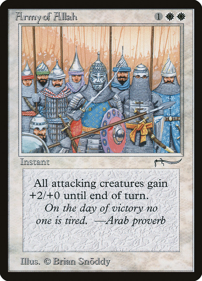 Army of Allah – Common Magic: The Gathering card from Arabian Nights (#2)