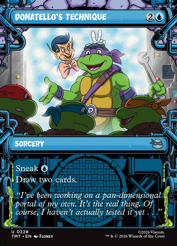 Donatello's Technique – Uncommon Magic: The Gathering card from Teenage Mutant Ninja Turtles (#228)