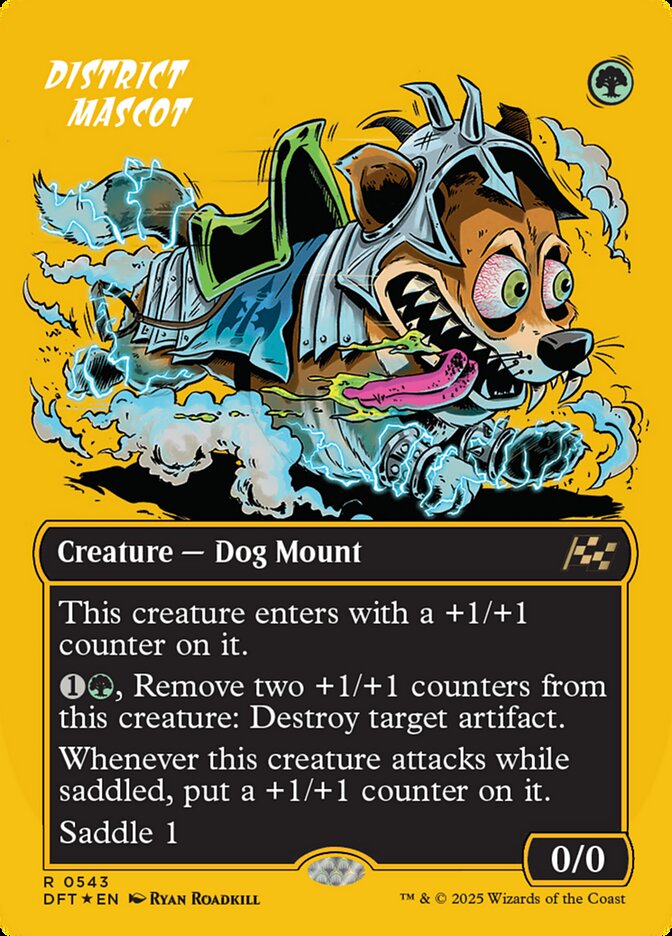 District Mascot – Rare Magic: The Gathering card from Aetherdrift (#543)