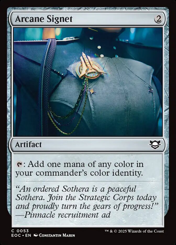 Arcane Signet – Common Magic: The Gathering card from Edge of Eternities Commander (#53)