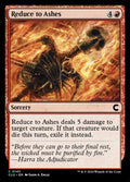 Reduce to Ashes – Common Magic: The Gathering card from Ravnica: Clue Edition (#145)