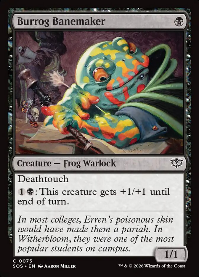 Burrog Banemaker – Common Magic: The Gathering card from Secrets of Strixhaven (#75)