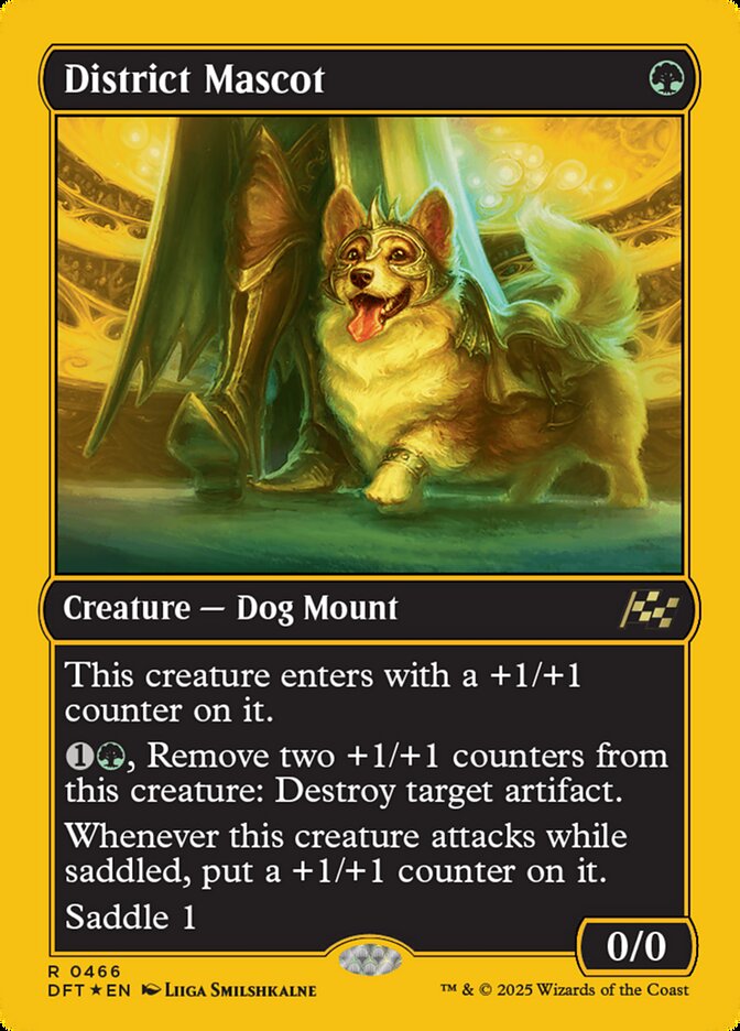 District Mascot – Rare Magic: The Gathering card from Aetherdrift (#466)