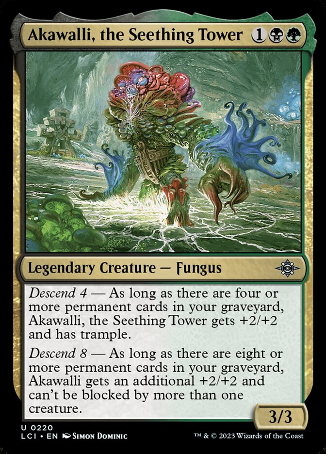 Akawalli, the Seething Tower – Uncommon Magic: The Gathering card from The Lost Caverns of Ixalan (#220)