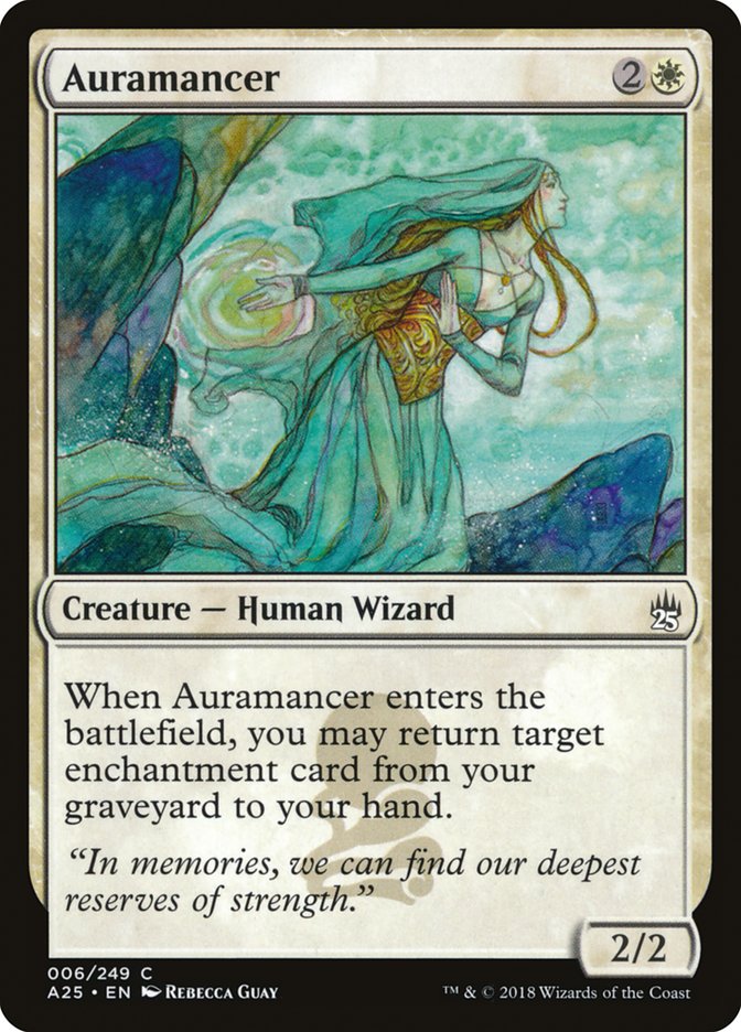 Auramancer – Common Magic: The Gathering card from Masters 25 (#6)