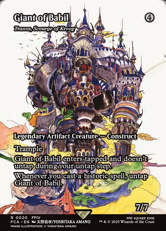 Giant of Babil – Rare Magic: The Gathering card from Final Fantasy: Through the Ages (#20)