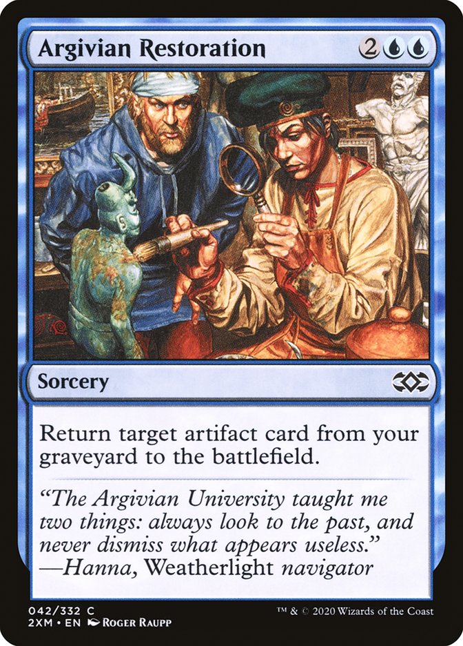 Argivian Restoration – Common Magic: The Gathering card from Double Masters (#42)