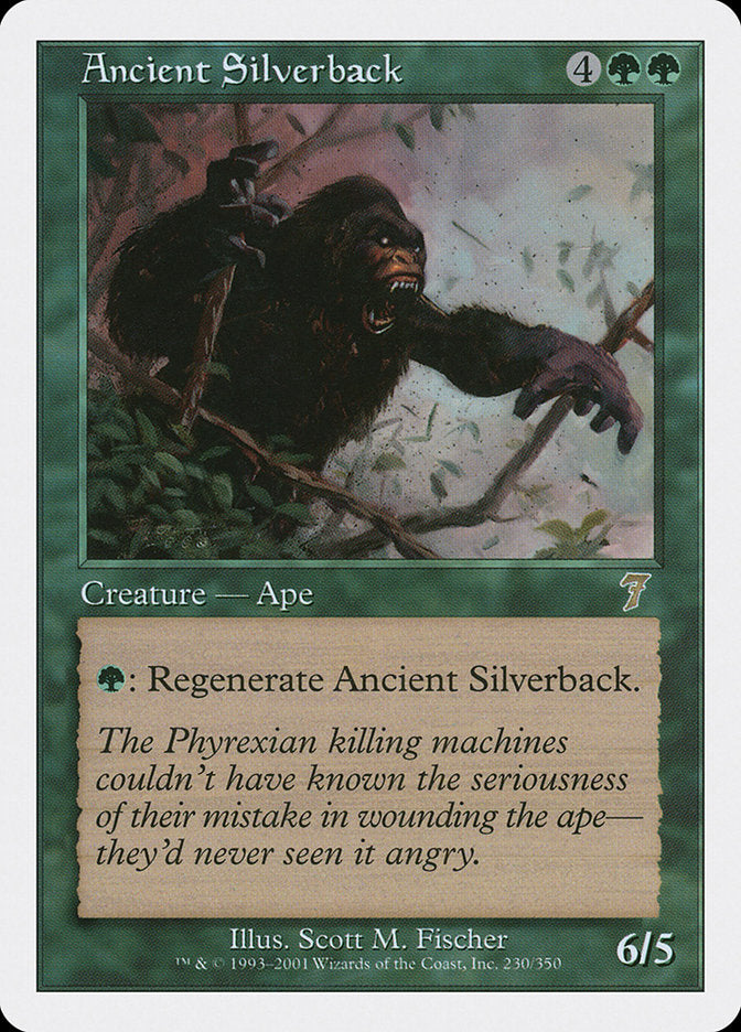 Ancient Silverback – Rare Magic: The Gathering card from Seventh Edition (#230)