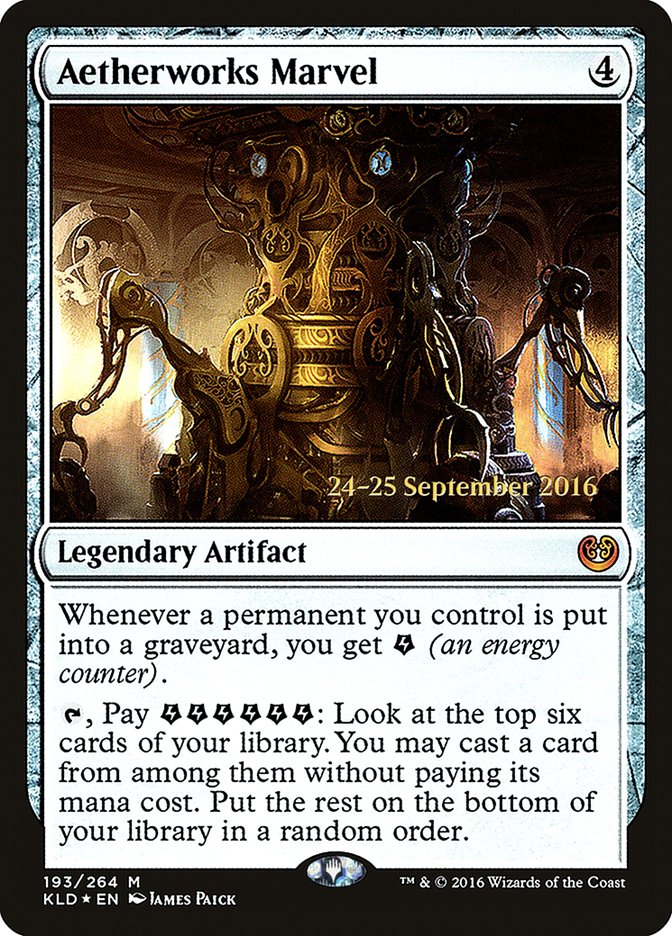 Aetherworks Marvel – Mythic Magic: The Gathering card from Kaladesh Promos (#193s)
