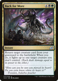 Back for More – Uncommon Magic: The Gathering card from Ikoria: Lair of Behemoths (#177)