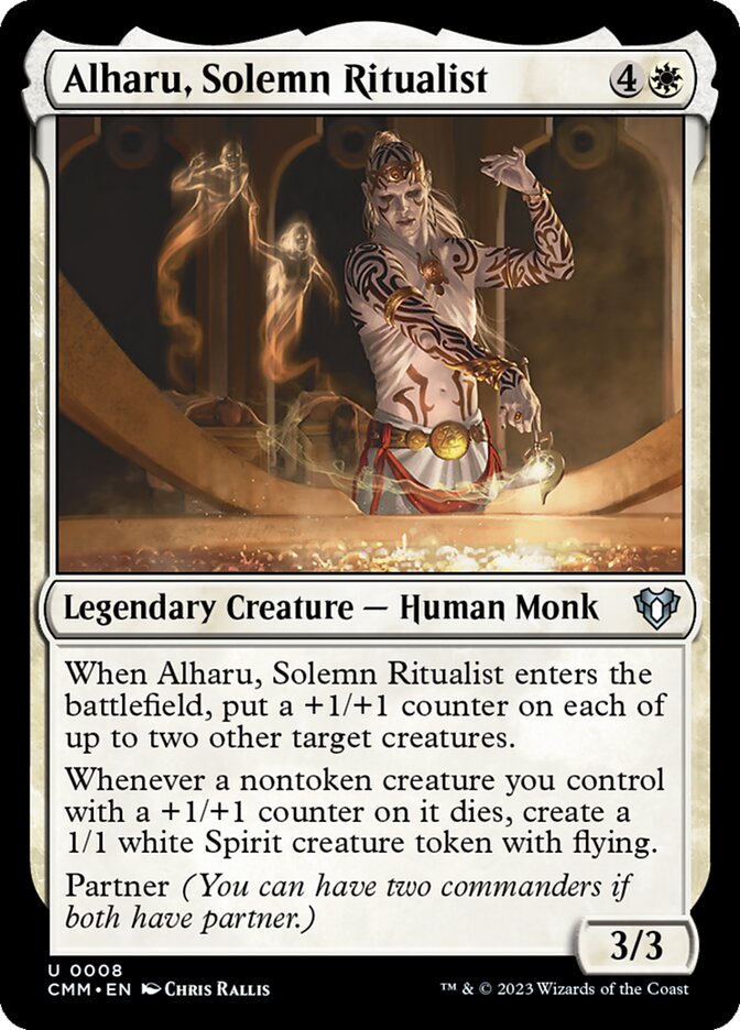 Alharu, Solemn Ritualist – Uncommon Magic: The Gathering card from Commander Masters (#8)