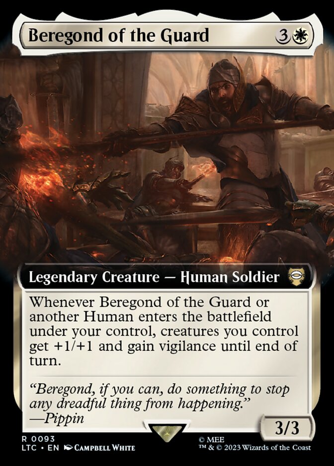 Beregond of the Guard – Rare Magic: The Gathering card from Tales of Middle-earth Commander (#93)
