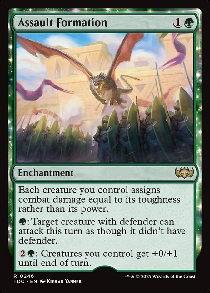 Assault Formation – Rare Magic: The Gathering card from Tarkir: Dragonstorm Commander (#246)