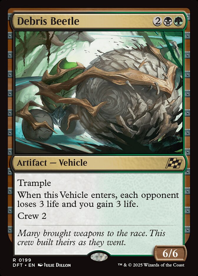 Debris Beetle – Rare Magic: The Gathering card from Aetherdrift (#199)