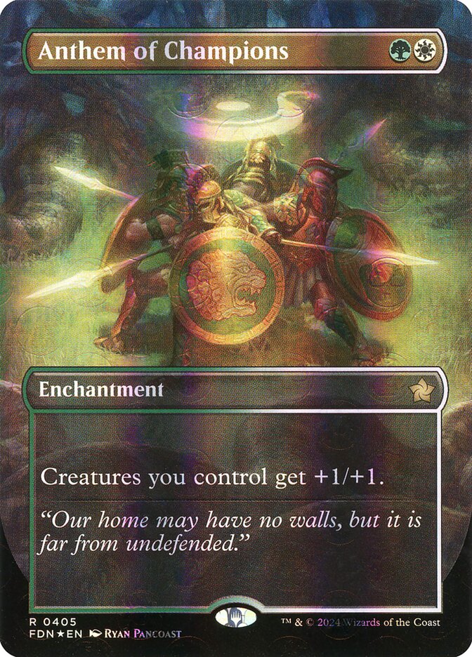 Anthem of Champions – Rare Magic: The Gathering card from Foundations (#405)