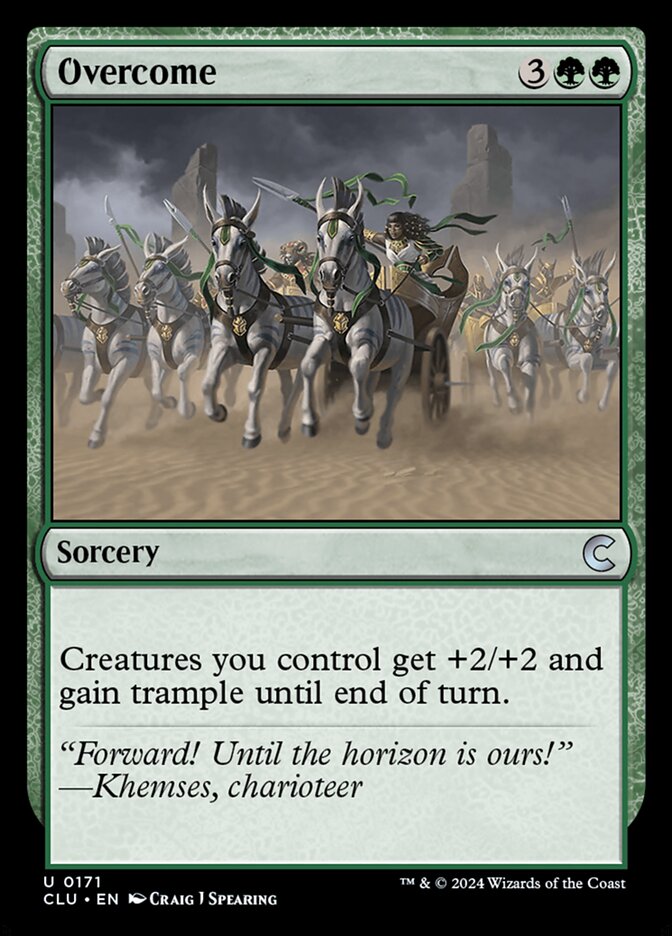 Overcome – Uncommon Magic: The Gathering card from Ravnica: Clue Edition (#171)