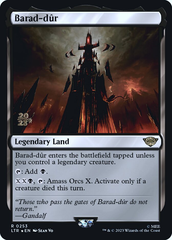 Barad-dûr – Rare Magic: The Gathering card from Tales of Middle-earth Promos (#253s)