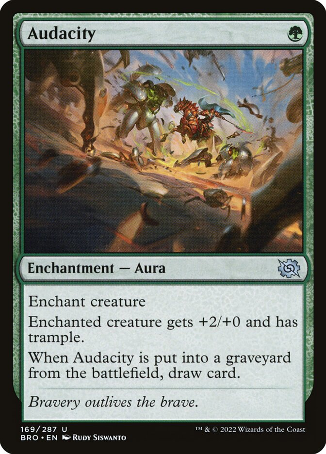 Audacity – Uncommon Magic: The Gathering card from The Brothers' War (#169)