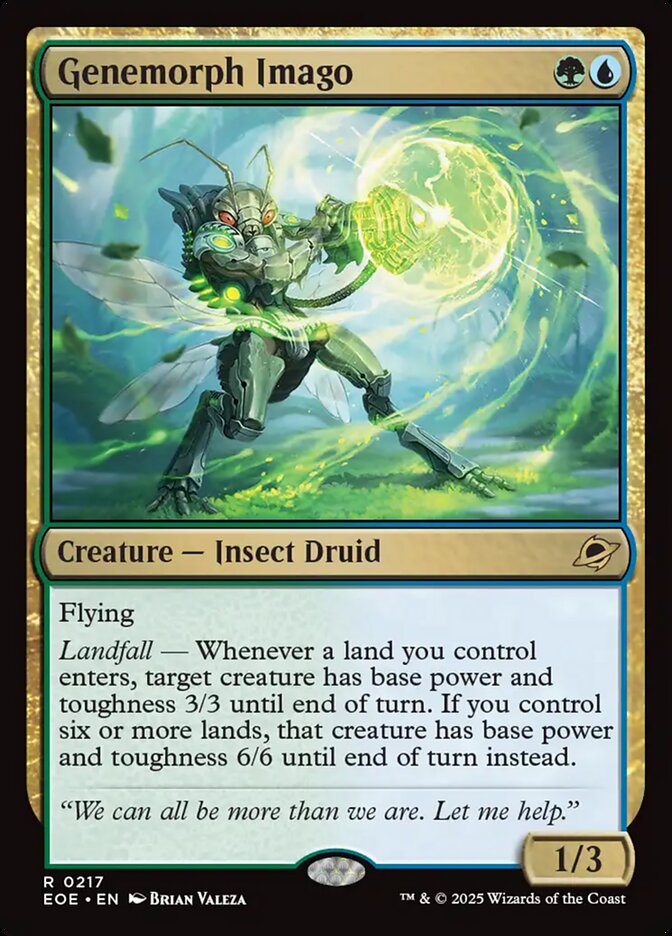 Genemorph Imago – Rare Magic: The Gathering card from Edge of Eternities (#217)