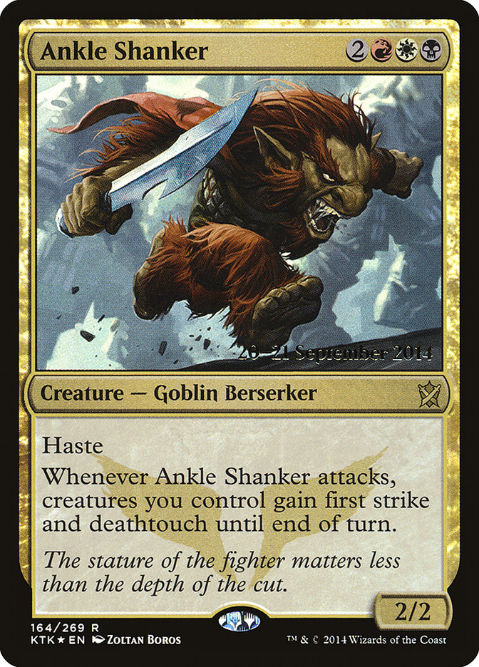 Ankle Shanker – Rare Magic: The Gathering card from Khans of Tarkir Promos (#164s)