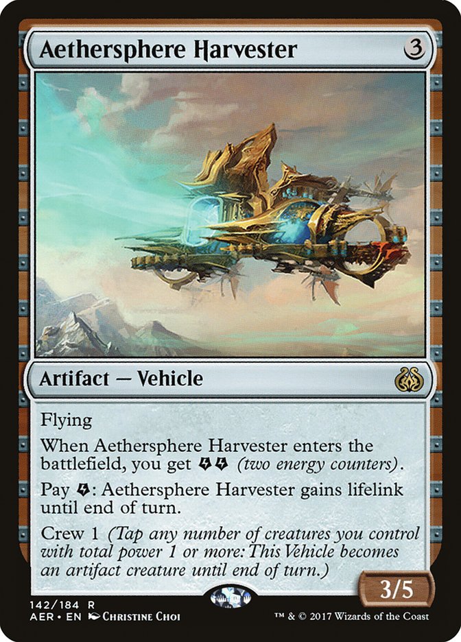 Aethersphere Harvester – Rare Magic: The Gathering card from Aether Revolt (#142)