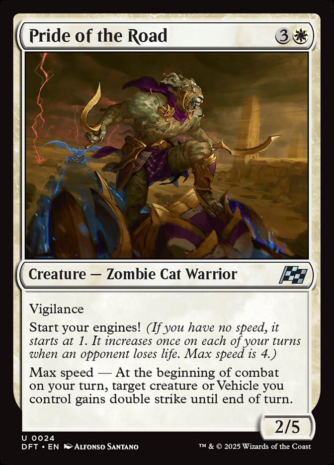 Pride of the Road – Uncommon Magic: The Gathering card from Aetherdrift (#24)
