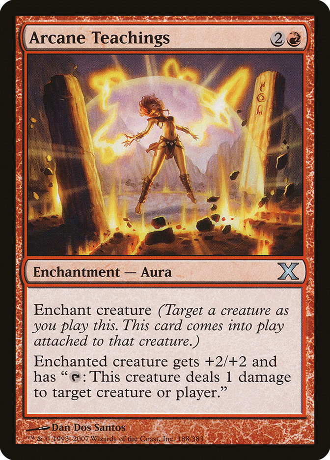Arcane Teachings – Uncommon Magic: The Gathering card from Tenth Edition (#188)