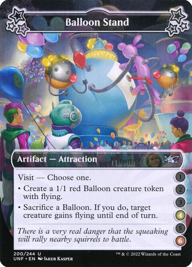 Balloon Stand – Uncommon Magic: The Gathering card from Unfinity (#200c)