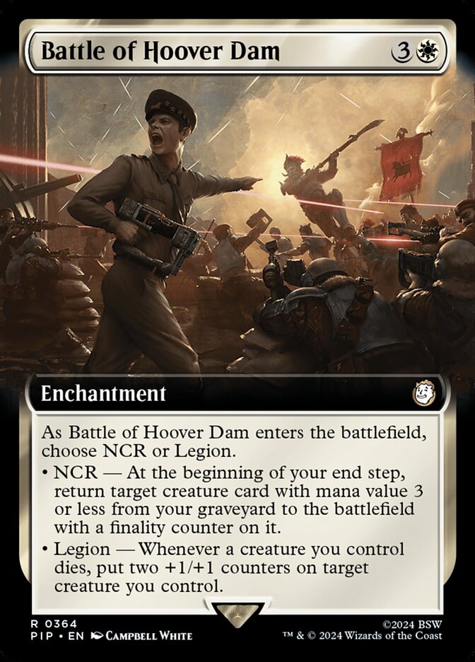 Battle of Hoover Dam – Rare Magic: The Gathering card from Fallout (#364)