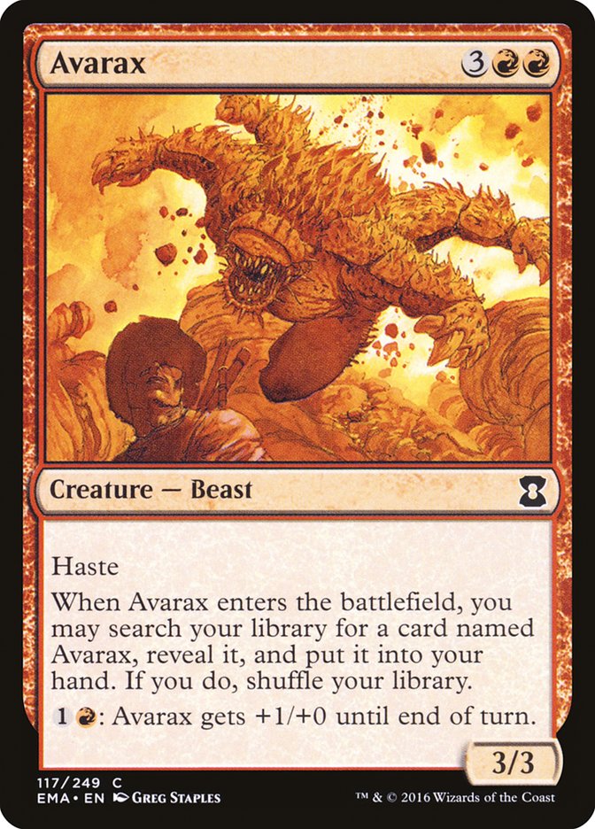 Avarax – Common Magic: The Gathering card from Eternal Masters (#117)