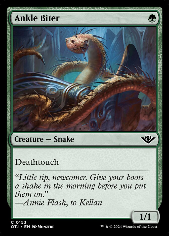 Ankle Biter – Common Magic: The Gathering card from Outlaws of Thunder Junction (#153)