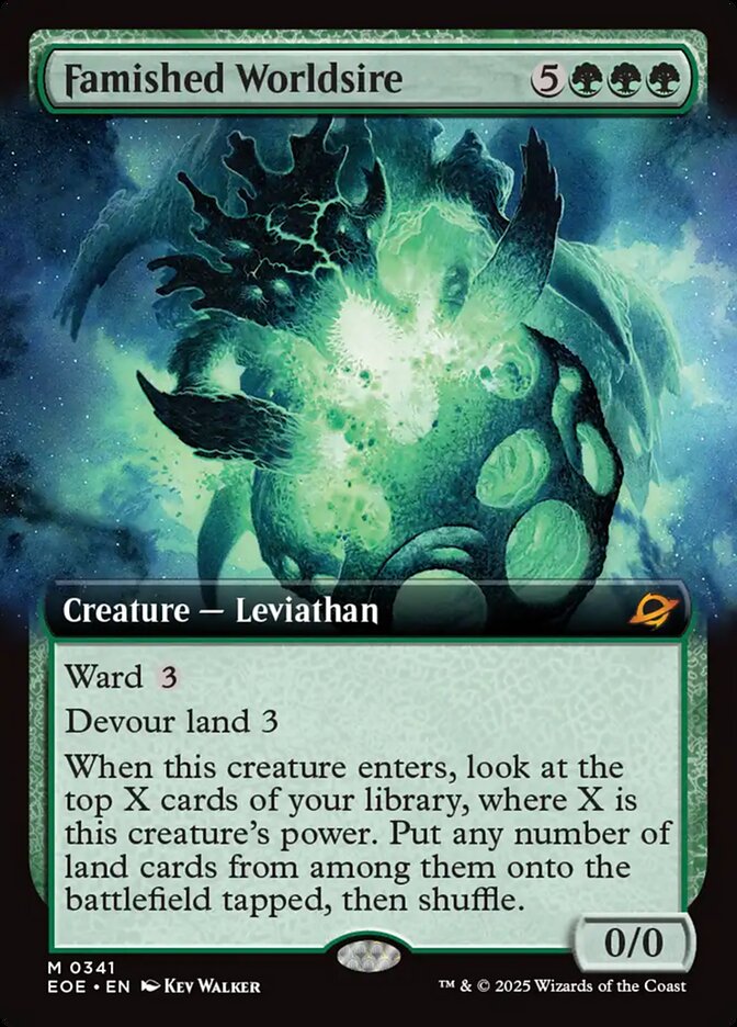 Famished Worldsire – Mythic Magic: The Gathering card from Edge of Eternities (#341)