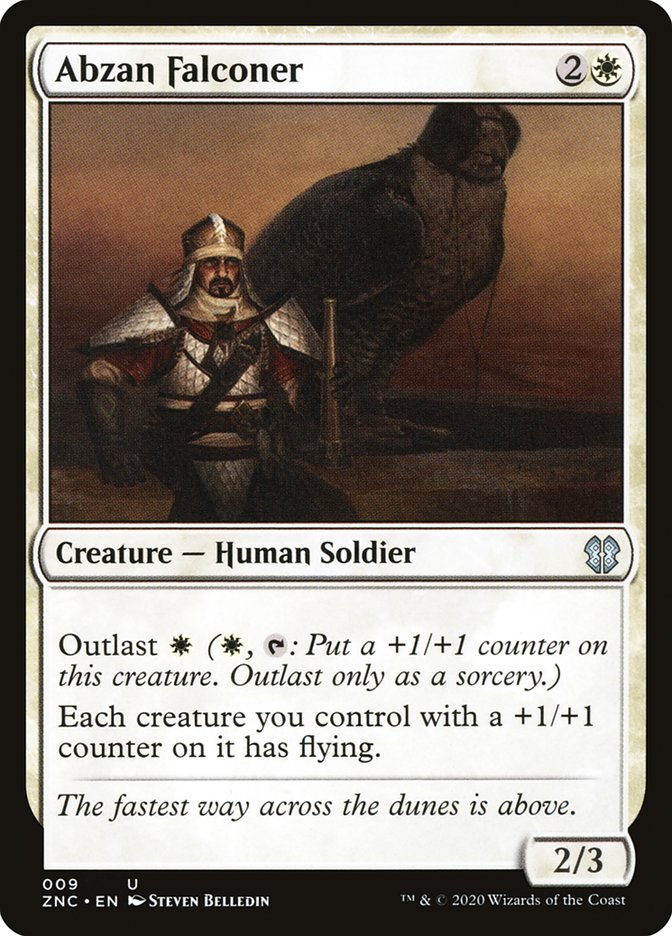 Abzan Falconer – Uncommon Magic: The Gathering card from Zendikar Rising Commander (#9)