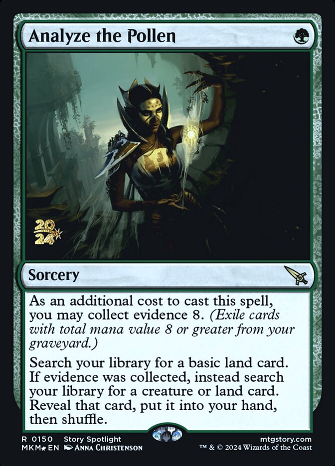 Analyze the Pollen – Rare Magic: The Gathering card from Murders at Karlov Manor Promos (#150s)