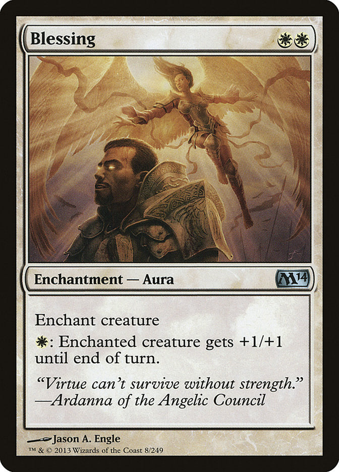 Blessing – Uncommon Magic: The Gathering card from Magic 2014 (#8)