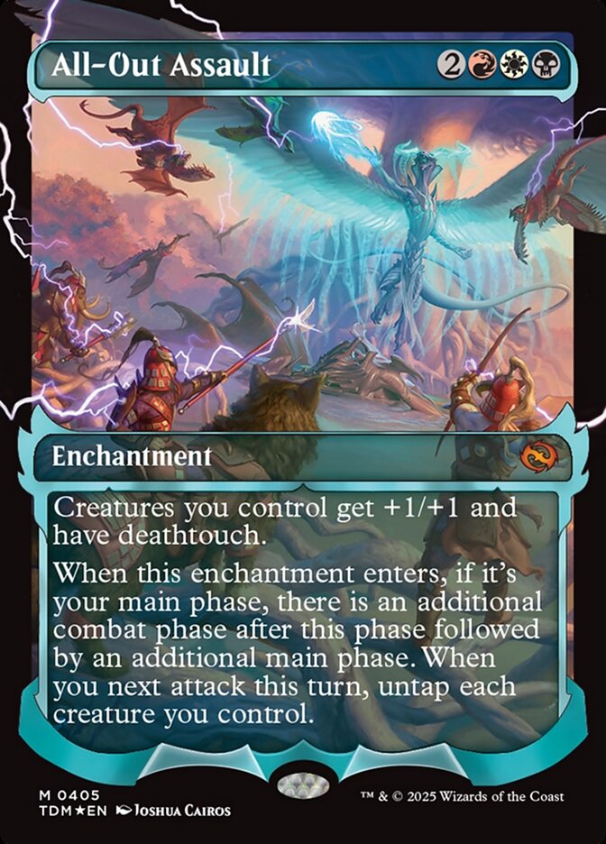 All-Out Assault – Mythic Magic: The Gathering card from Tarkir: Dragonstorm (#405)