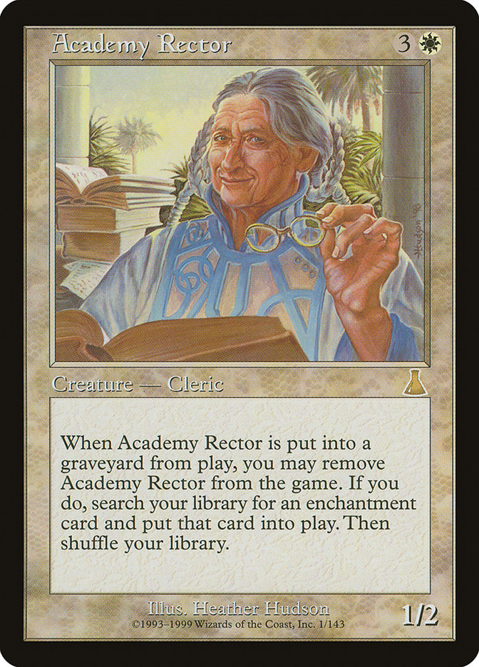 Academy Rector – Rare Magic: The Gathering card from Urza's Destiny (#1)