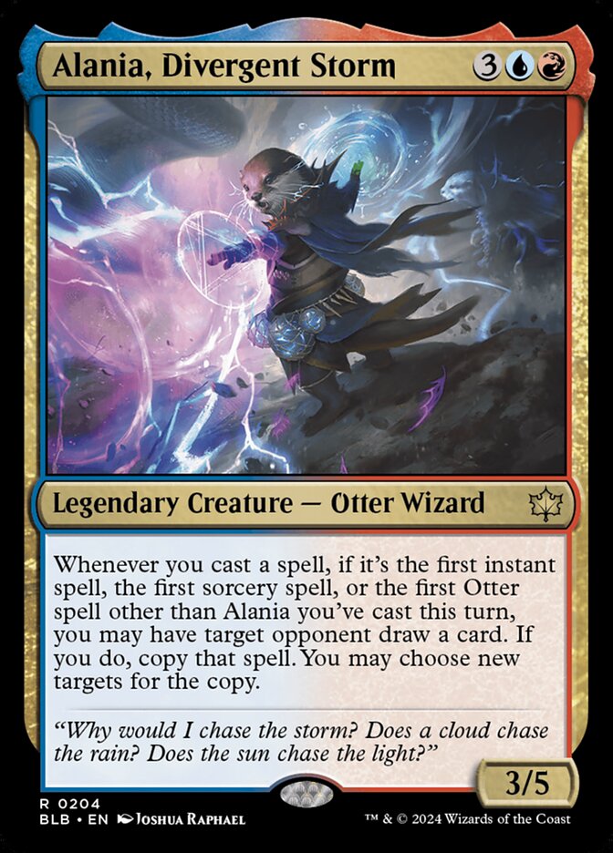 Alania, Divergent Storm – Rare Magic: The Gathering card from Bloomburrow (#204)