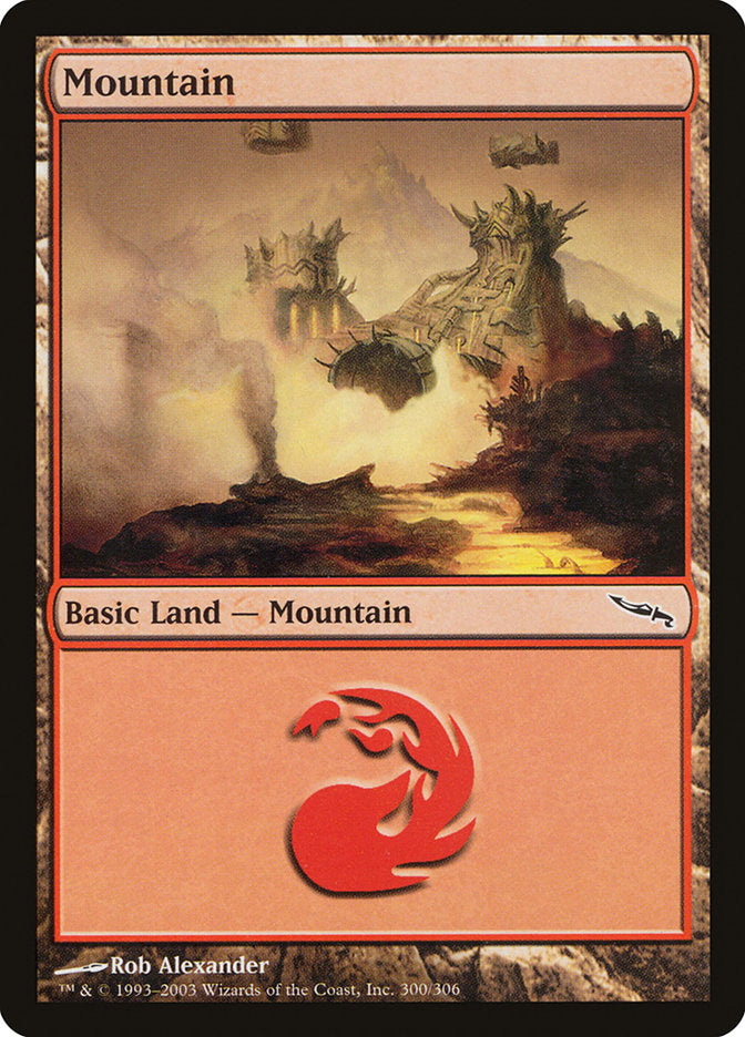Mountain – Common Magic: The Gathering card from Mirrodin (#300)