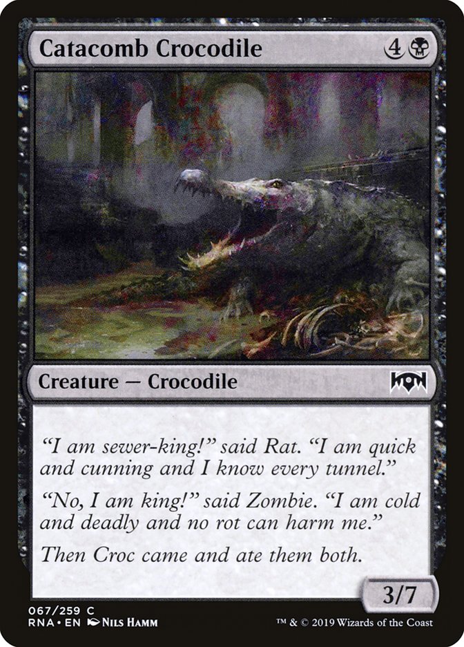 Catacomb Crocodile – Common Magic: The Gathering card from Ravnica Allegiance (#67)