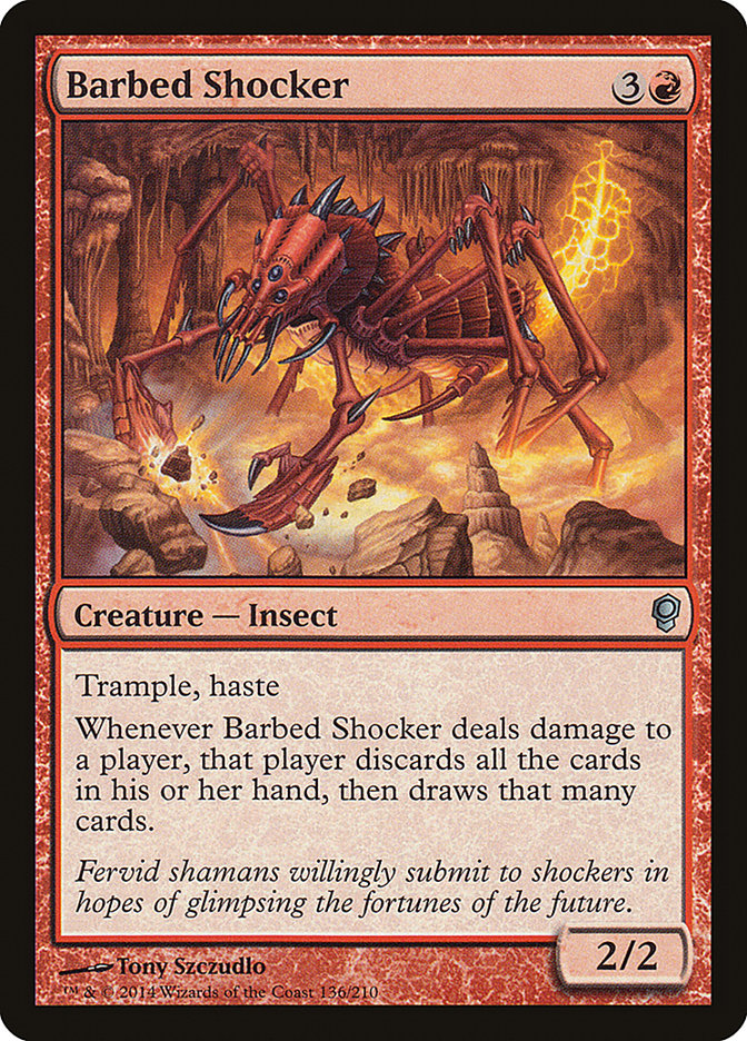 Barbed Shocker – Uncommon Magic: The Gathering card from Conspiracy (#136)