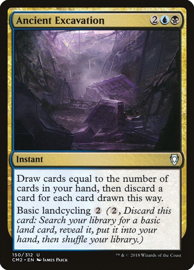 Ancient Excavation – Uncommon Magic: The Gathering card from Commander Anthology Volume II (#150)