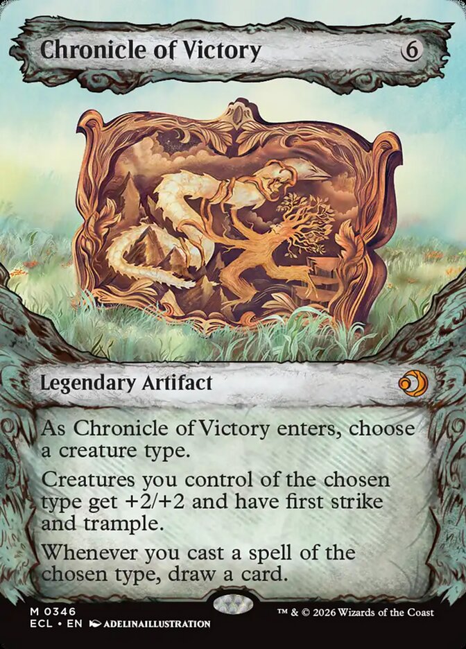Chronicle of Victory – Mythic Magic: The Gathering card from Lorwyn Eclipsed (#346)