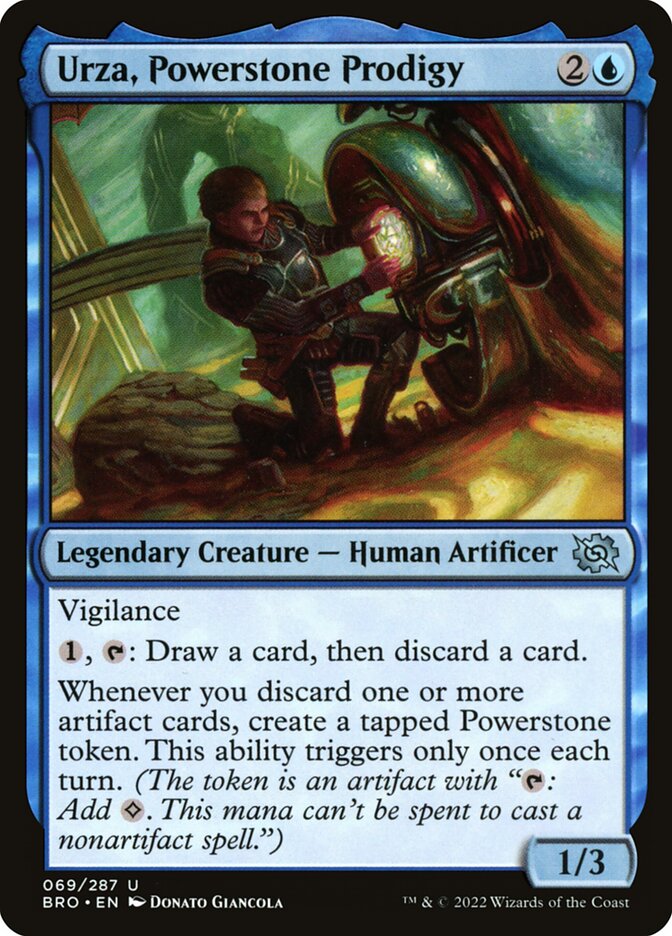 Urza, Powerstone Prodigy – Uncommon Magic: The Gathering card from The Brothers' War (#69)